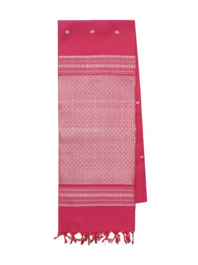 Gracecharm Elegant Pure Soft Silk Scattered Buttas Silver Thread Saree