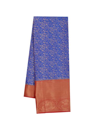 GraceCharm Art Silk Floral Jaal with Diamond Lattice Pallu Saree
