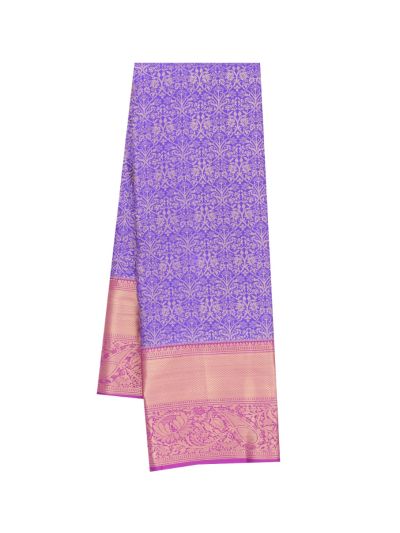 GraceCharm Art Silk Floral Jaal with Diamond Lattice Medallion Pallu Saree