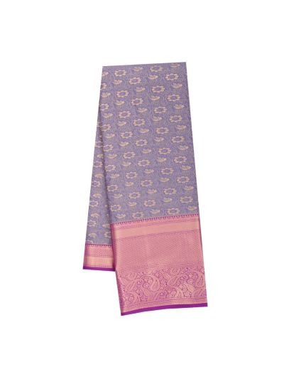 GraceCharm Art Silk Floral with Diamond Lattice Pallu Saree