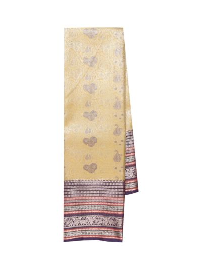 Gracecharm Gift Art Silk Zari woven paisley buttas motifs Pallu Saree