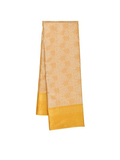 GraceCharm Art Silk Floral Jaal with Zari Border Saree