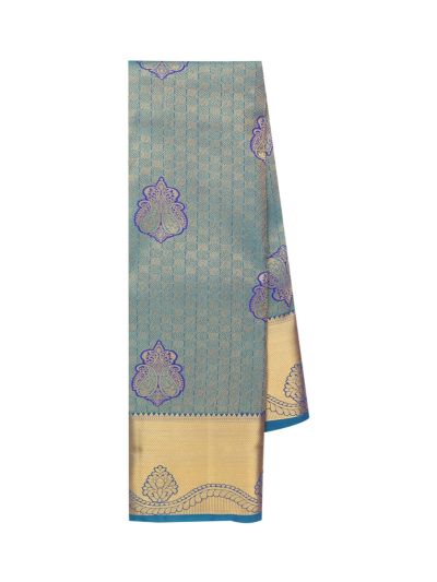 Gracecharm Gift Art Silk Square Seamlessly Twins Paisley Pattern Saree
