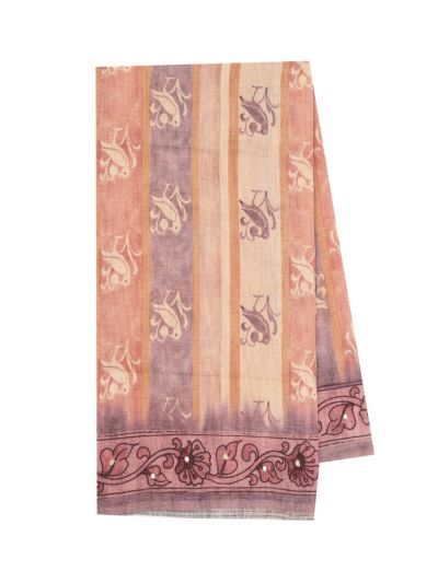 GraceCharm Semi Jute Bird Buta with Twin Peacock Pallu Saree