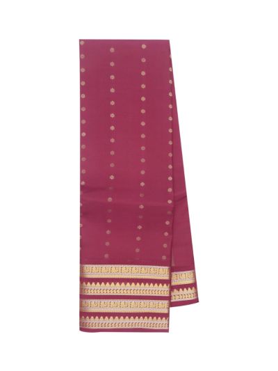 Gracecharm Pure Soft Silk Floral Butta Golden Zari Pallu Saree