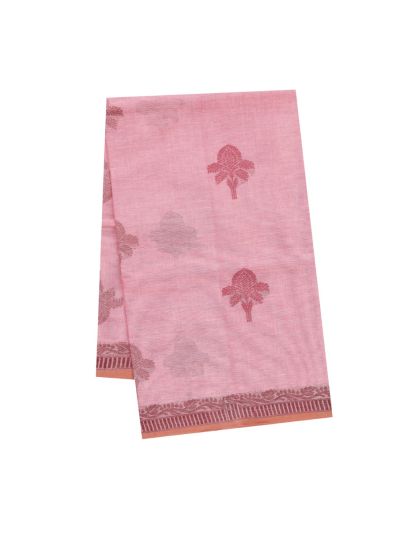 GraceCharm Kovai Cotton Tree Butta with Geometric Pallu Saree