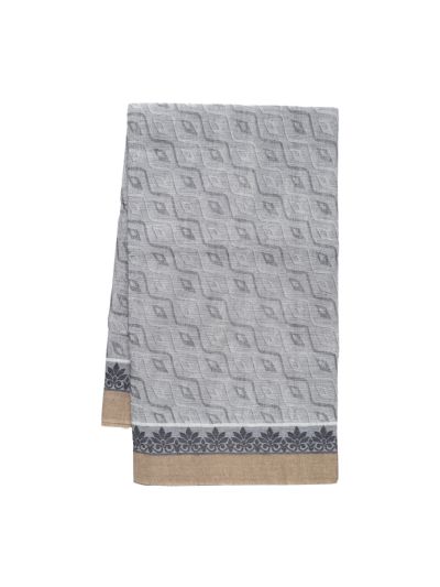 GraceCharm Kovai Cotton Diagonal Wave with Floral Jaal Pallu Saree