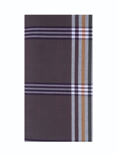 Men’s Premium Cotton Plaid Checked Design With Horizontal Bands Lungi