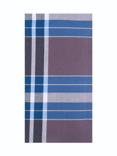 Men’s Premium Cotton Checkered Grid Geometric Pattern Lungi