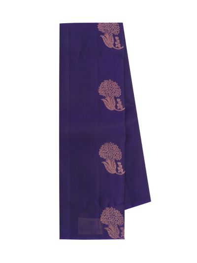 Gracecharm Art Soft Silk Floral Butta with Geometric Zari Pallu Saree