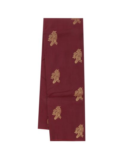 Gracecharm Art Soft Silk Paisley Butta with Floral Zari Pallu Saree