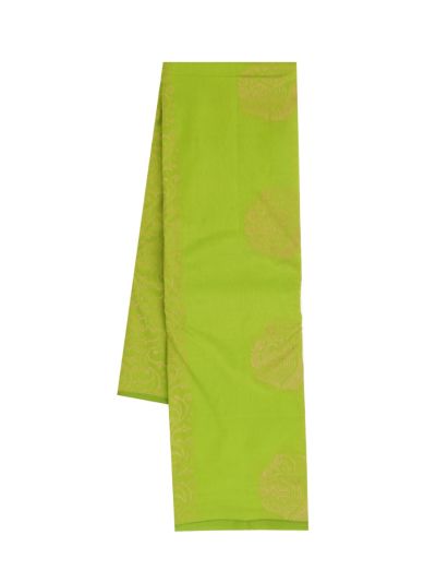 Gracecharm Art Soft Silk Floral Scroll with Floral Zari Pallu Saree