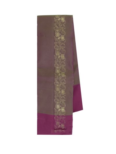 Gracecharm Art Soft Silk Floral Scroll with Lotus Zari Pallu Saree