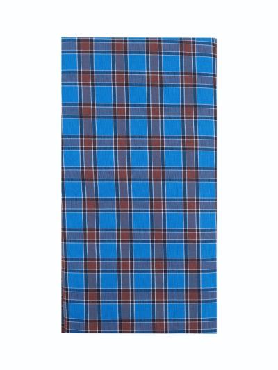 Men’s Mini Check Intersecting Grid Lines Cotton Lungi