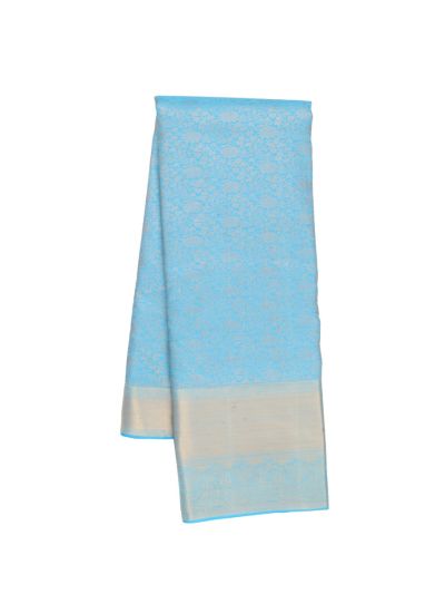 GraceCharm Gift Art Silk Floral Jaal with Diamond Lattice Pallu Saree