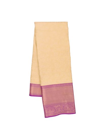 GraceCharm Gift Art Silk Floral Jaal with Paisley Pallu Saree