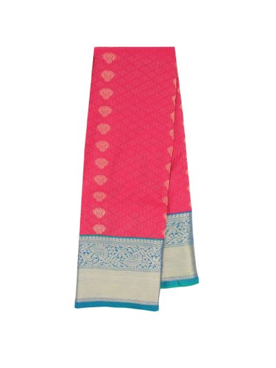 GraceCharm Art Silk Butta with Floral Zari Border Saree