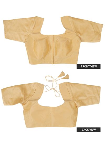 Graceful Essence Elegant Silk Cotton Plain Readymade Blouse