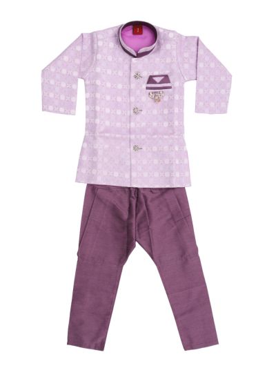 EliteCharm Boys Premium Embroidered Readymade Sherwani Set