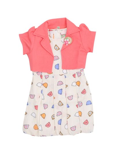 Graceful Essence Cotton Girls Fancy Readymade Western Frock