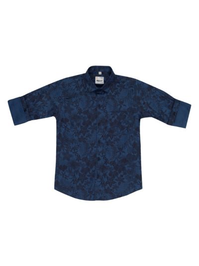 Gracecharm Boys Cotton Casual Printed Full Sleeve Shirt