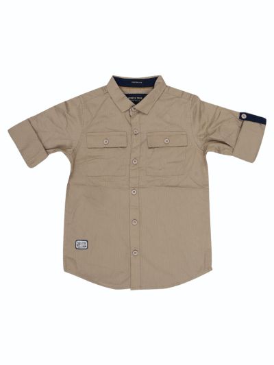 Gracecharm Boys Cotton Casual Full Sleeve Shirt