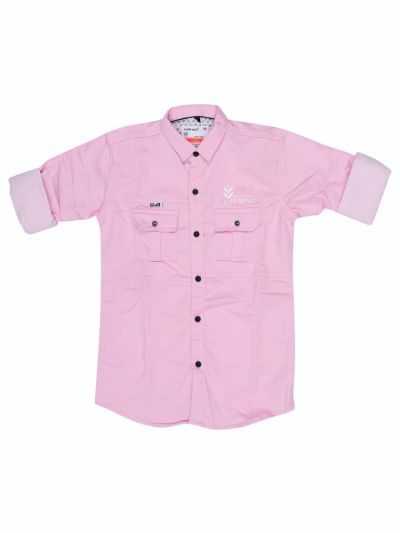 Gracecharm Boys Denim Casual Full Sleeve Shirt