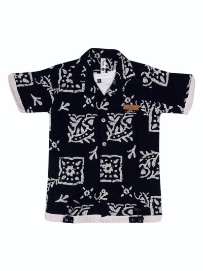 Gracecharm Boys Muslin Cotton Casual Half Sleeve Shirt