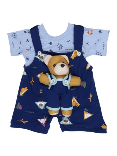 Graceful Essence Readymade Dungaree Set for Baby Boy