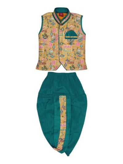 Gracecharm Semi Jute Readymade Baby Boy Brijesh Set