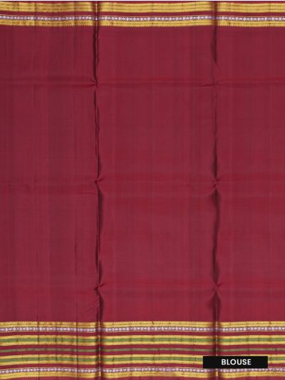 Kanmanie Pure Soft Silk Butta Design with 8 Inch Traditional Border Saree