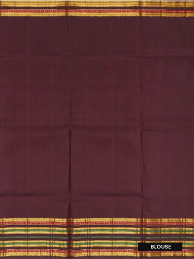 Kanmanie Pure Soft Silk Butta Design with 8 Inch Traditional Border Saree