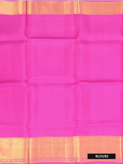 Kanmanie Wedding Silk Floral Leaf Jaal with 5 Inch Jacquard Border Saree