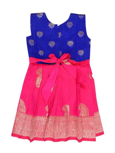 Graceful Essence Art Silk Readymade Girls Frock
