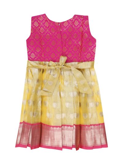 Graceful Essence Art Silk Readymade Girls Frock