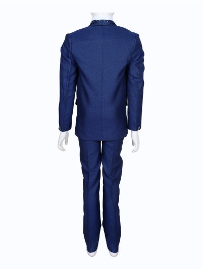 Royal Elegance Boys Premium Rayon Coat Suit with Bow Tie – Stylish Formal Outfit