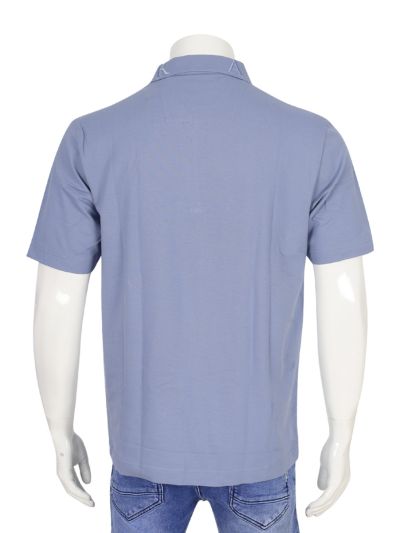Men’s Classic Jersey Collar Half Sleeve Casual T-Shirt