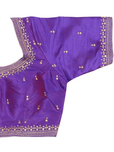 Graceful Essence Elegant Fancy Silk Cotton Embroidery Work Readymade Blouse