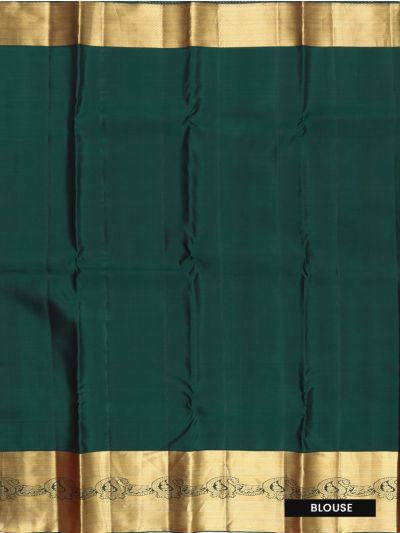 Vivaha Pure Silk Bridal Kanchipuram Micro Geometric Design with Zari Border Saree