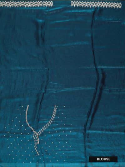BlossomEase Georgette Elegant Stone Work with Fancy Border Saree