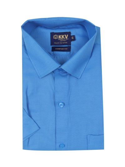 KKV Men’s Half Sleeve Cotton Readymade Shirt and Dhoti Set | Traditional Ethnic Wear