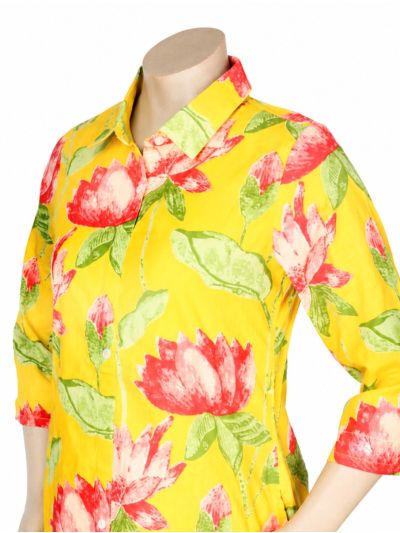 Kanmanie Elegant Floral Printed Kurta Set