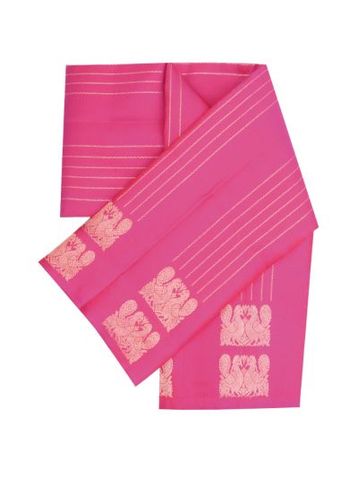 Gracecharm Elegant Pure Soft Silk Striped Line Design with Border Saree