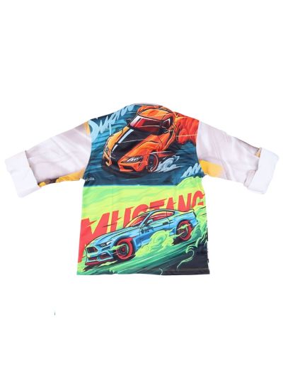 Gracecharm Boys Lycra Casual Full Sleeve Shirt