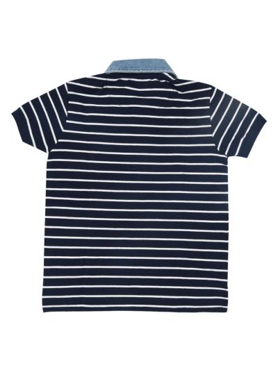 U.S. Polo Boy's Premium Hosiery Collar Half Sleeve Casual T-Shirt