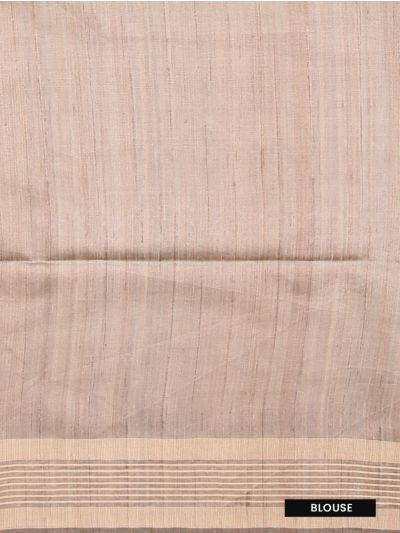 BlossomEase Art Dupion Plain with Border Saree