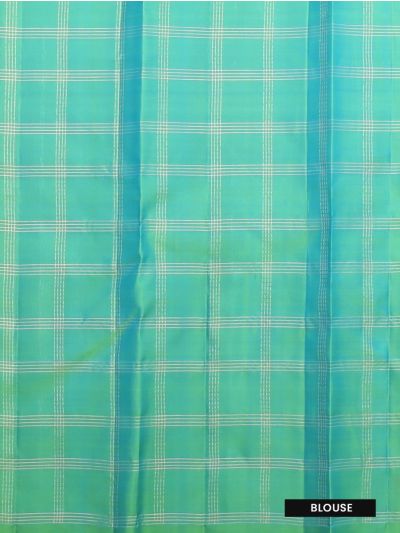 Gracecharm Elegant Pure Soft Silk Checked and Dot Design with Small Border Saree
