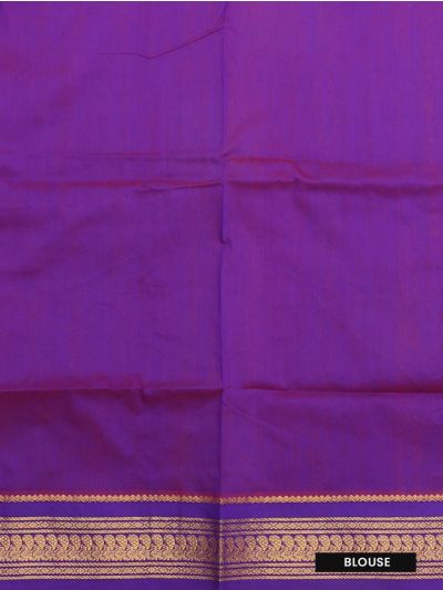 Gracecharm Elegant Kalyani Cotton Striped and Butta Design Contrast Border Saree