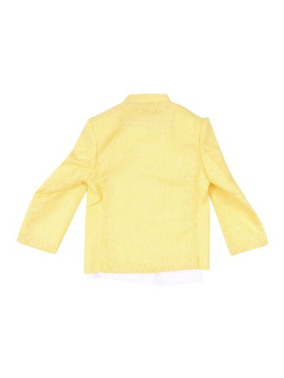 Gracecharm Boys Cotton Casual Overcoat with T-Shirt and Pant Set