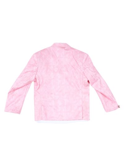 Gracecharm Boys Velvet Blazer Jacket with T-Shirt and Pant Set